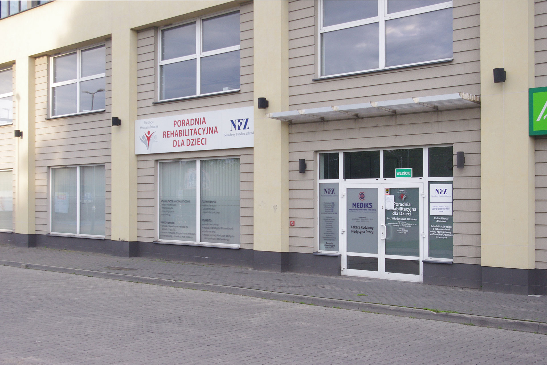 Poradnia rehabilitacyjna w Radomiu - front