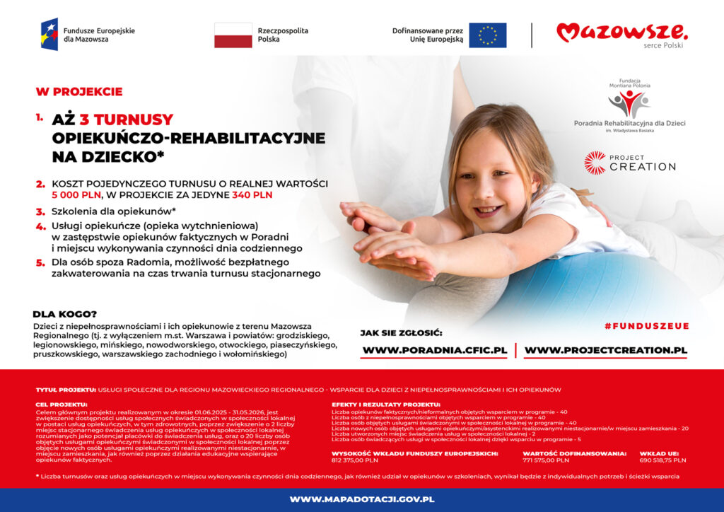 Plakat informacyjny o projekcie